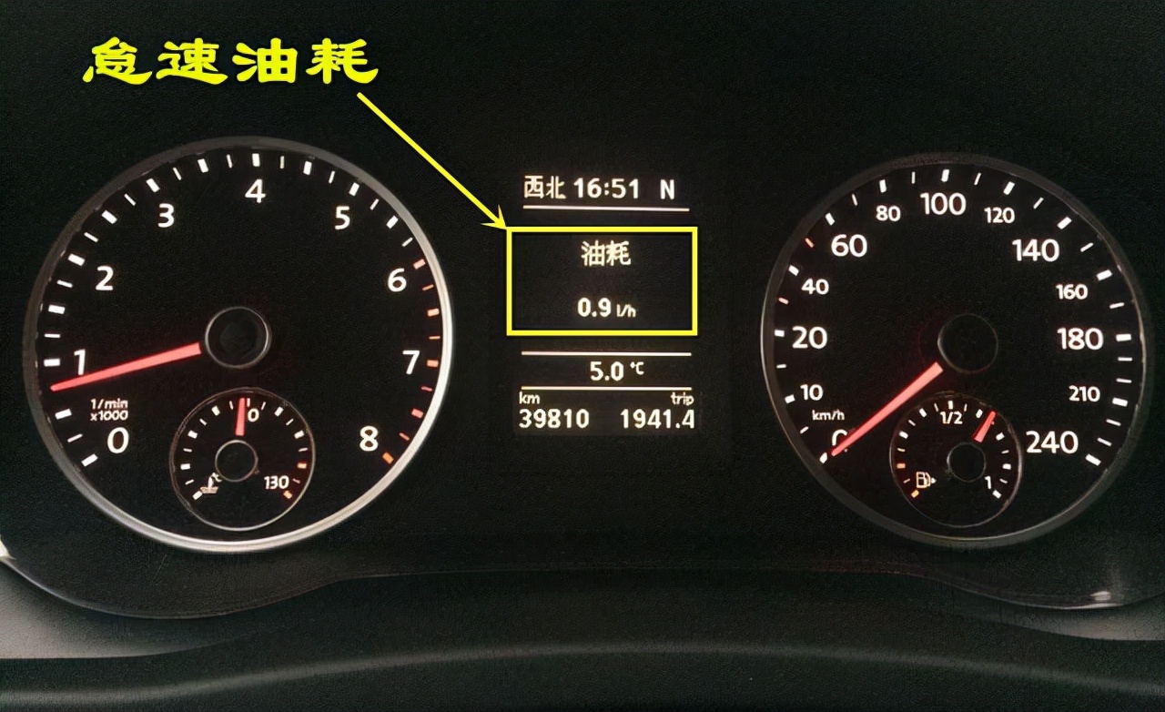 油耗怎么计算,其实仪表盘就可以看到