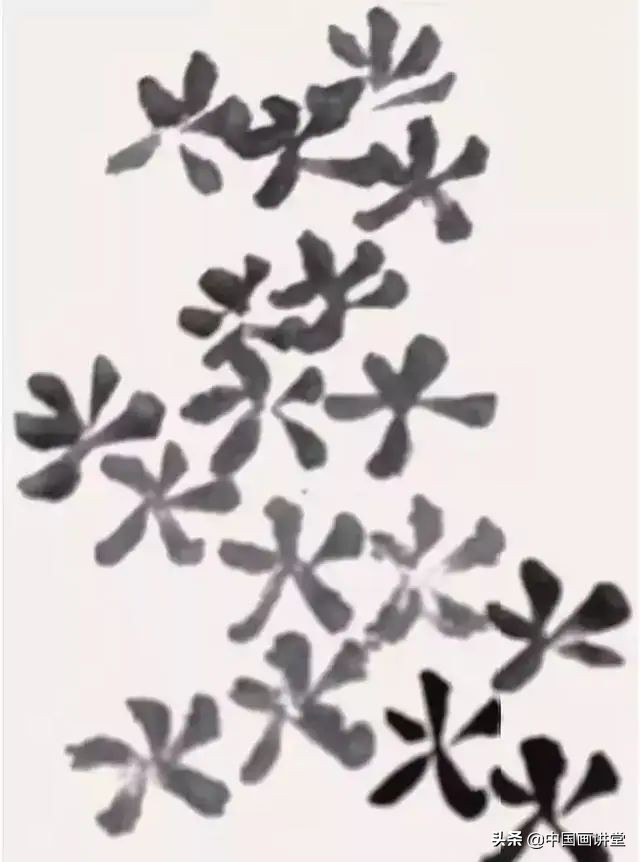 国画教程：12种点叶画法