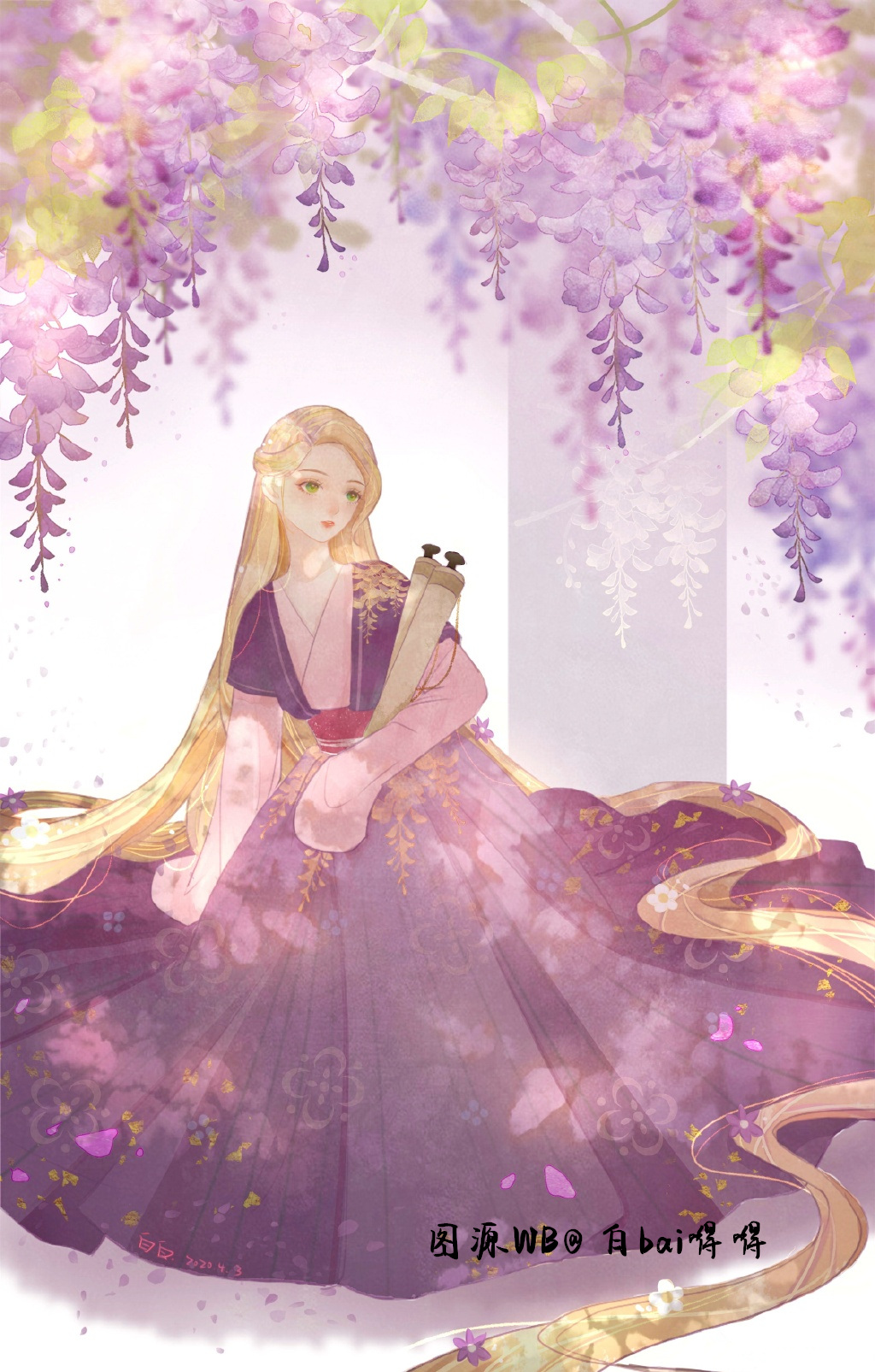 穿上"汉服"的迪士尼公主,真够古色古香!艾莎的美貌叫人沦陷