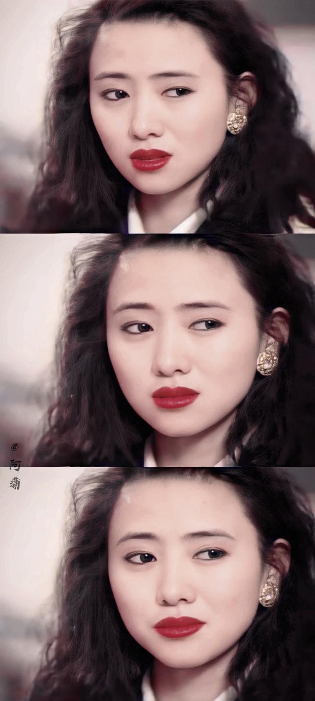 年轻时的翁虹，美貌倾城，仿佛人间尤物