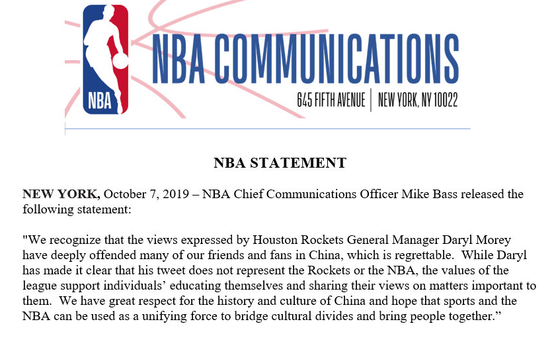 nba为什么不去香港(为什么说NBA错了)