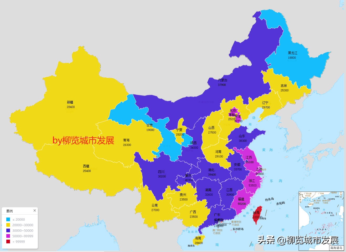 中国各地区人均GDP发布：上海、北京遥遥领先，天津紧随其后！