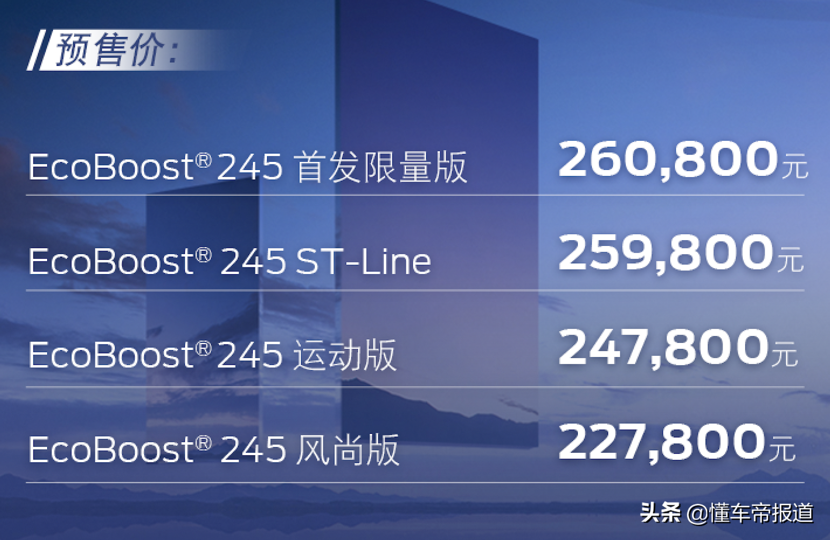 新车 | 四缸福克斯要来了！明年上市，长安福特多款新车计划曝光