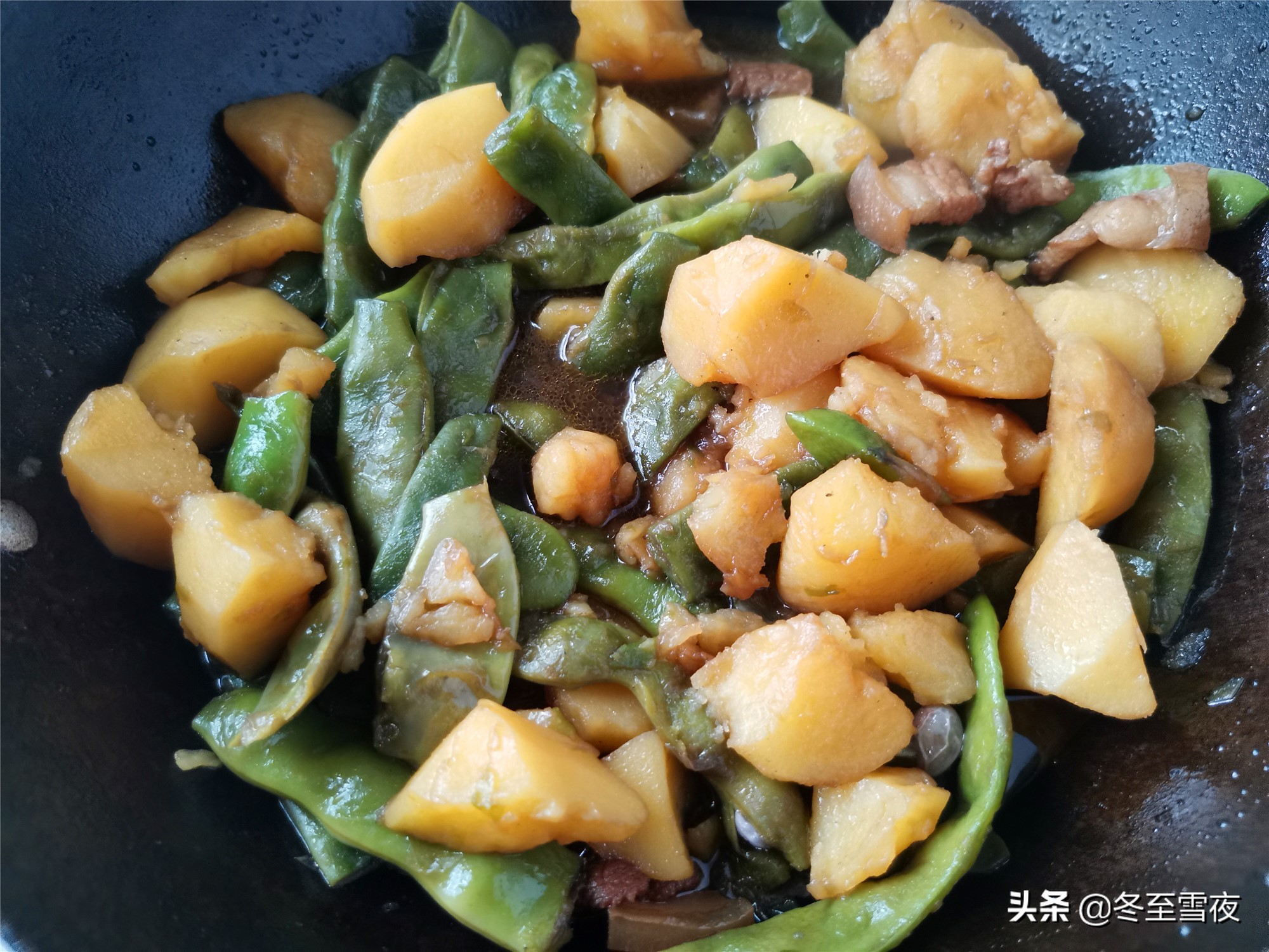 豆角燉土豆,豆角燉土豆肉的家常做法
