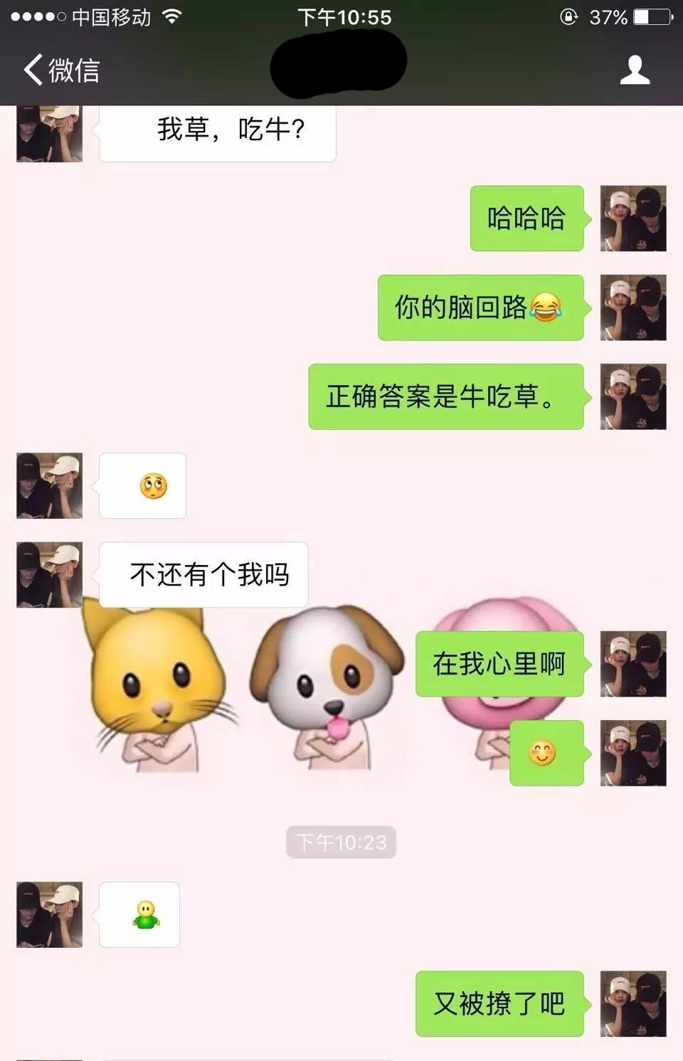 老牛吃嫩草的表情包