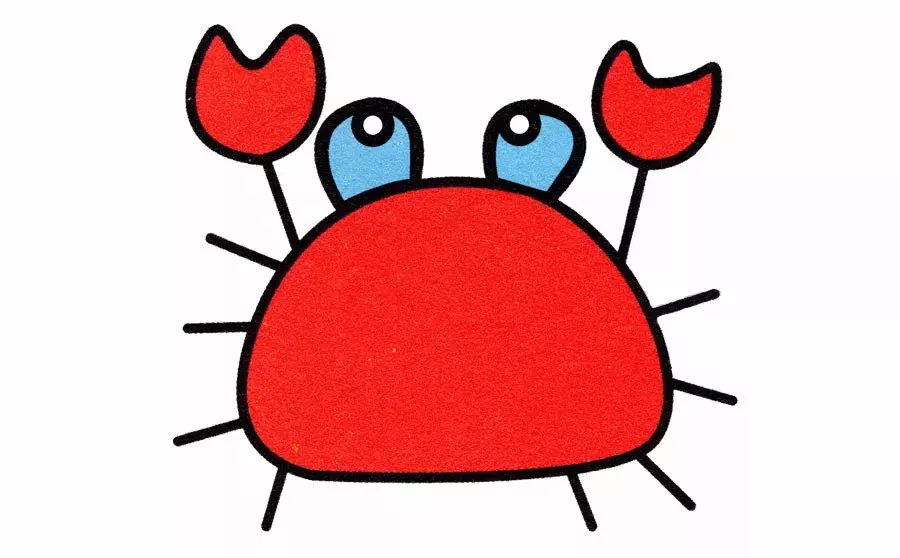 简笔画之大螃蟹——N种画法,一起来画画吧!