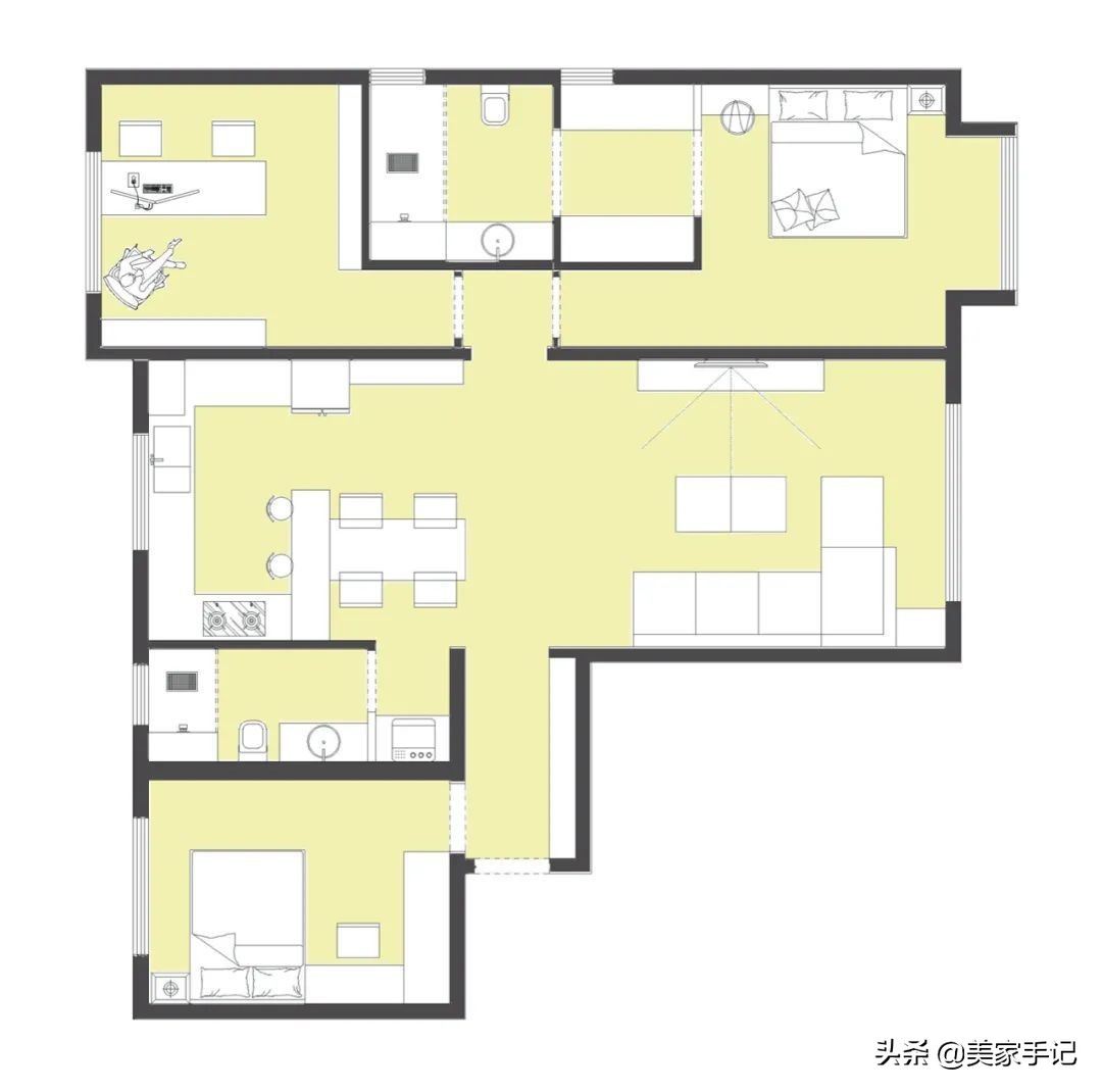北京90后夫妻砸36万装修136㎡家，效果清雅高级，超有品味！晒晒