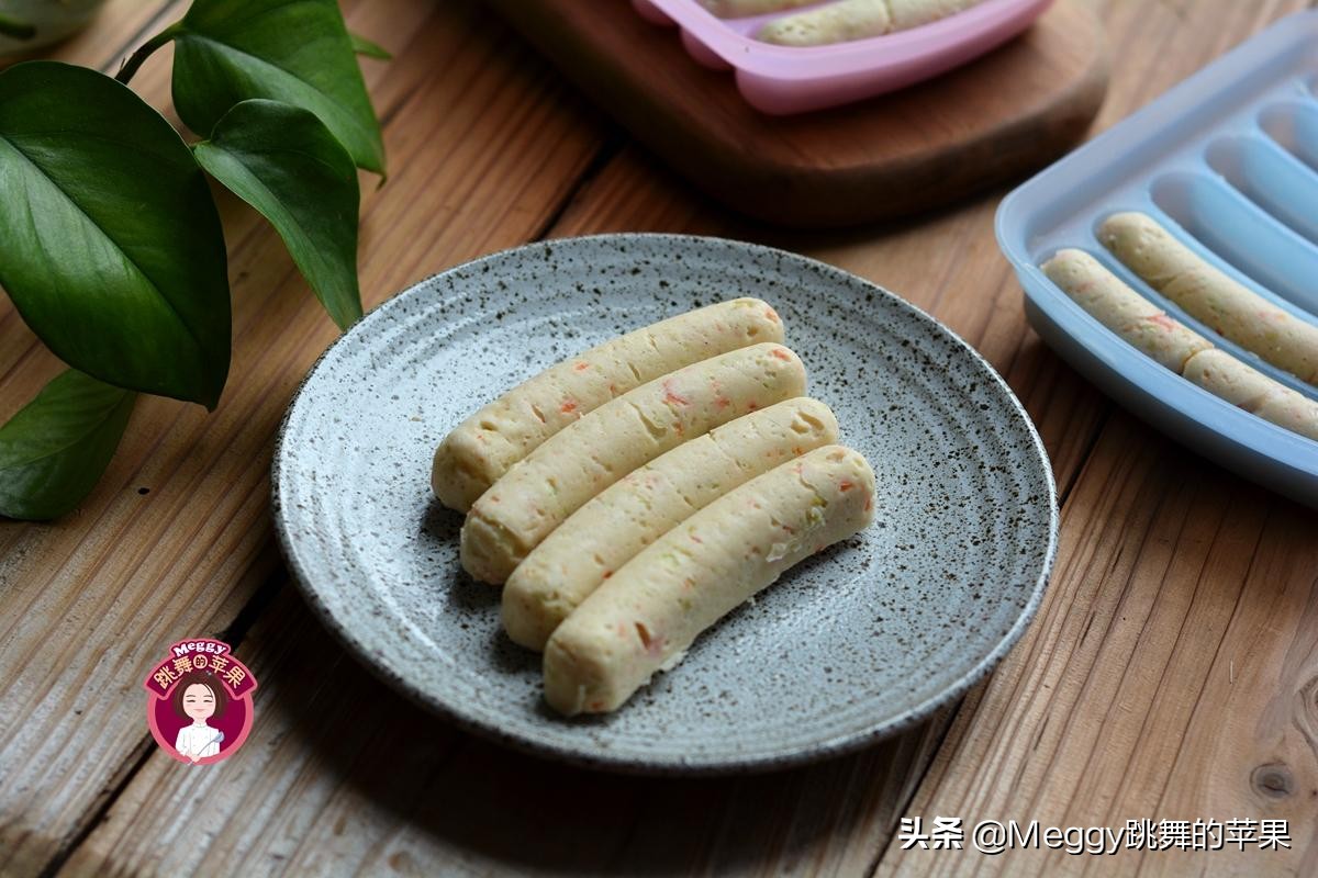 自制香肠一拌一蒸，低脂少盐，小孩吃身体壮，女人解馋不长肉