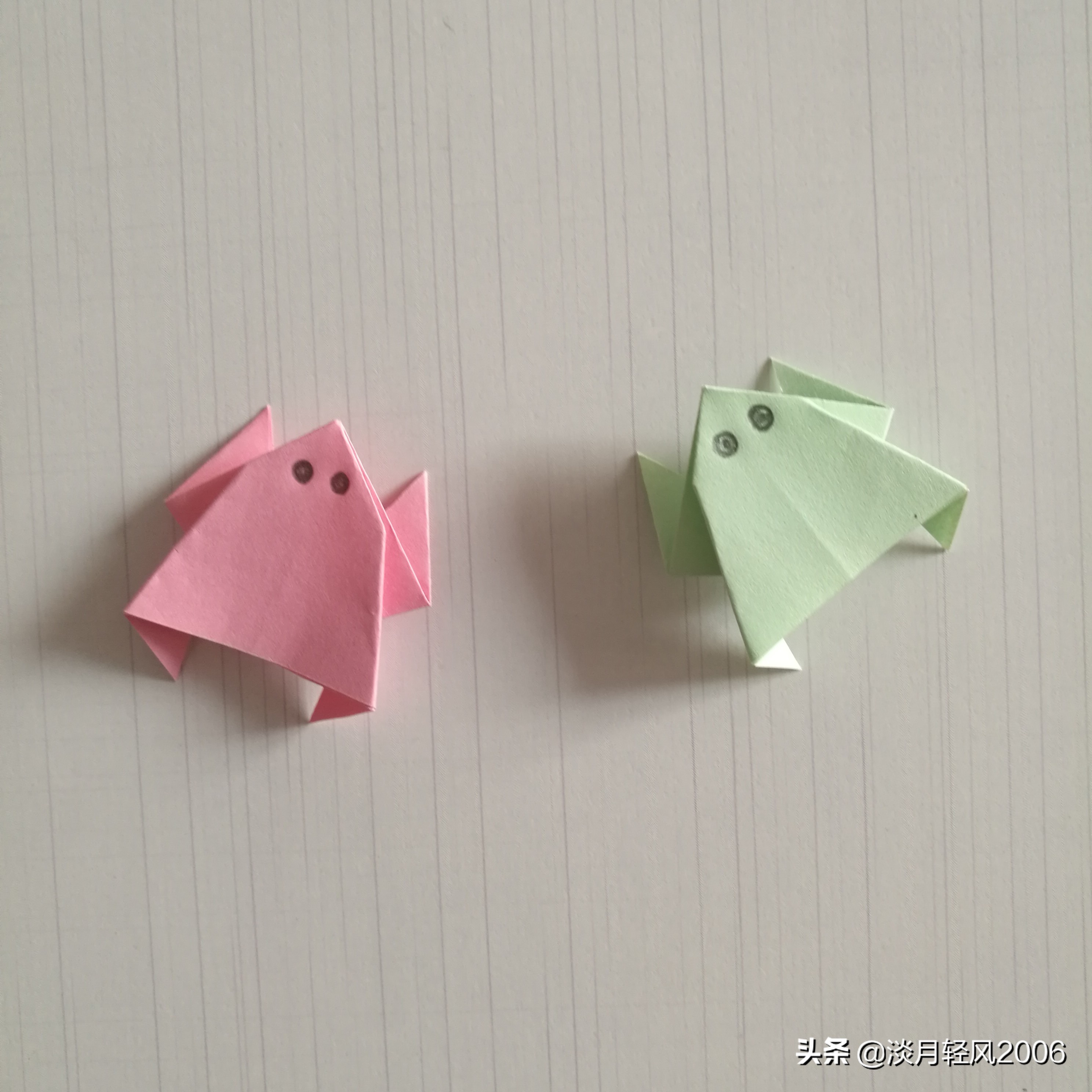 小青蛙折纸手工简单图片