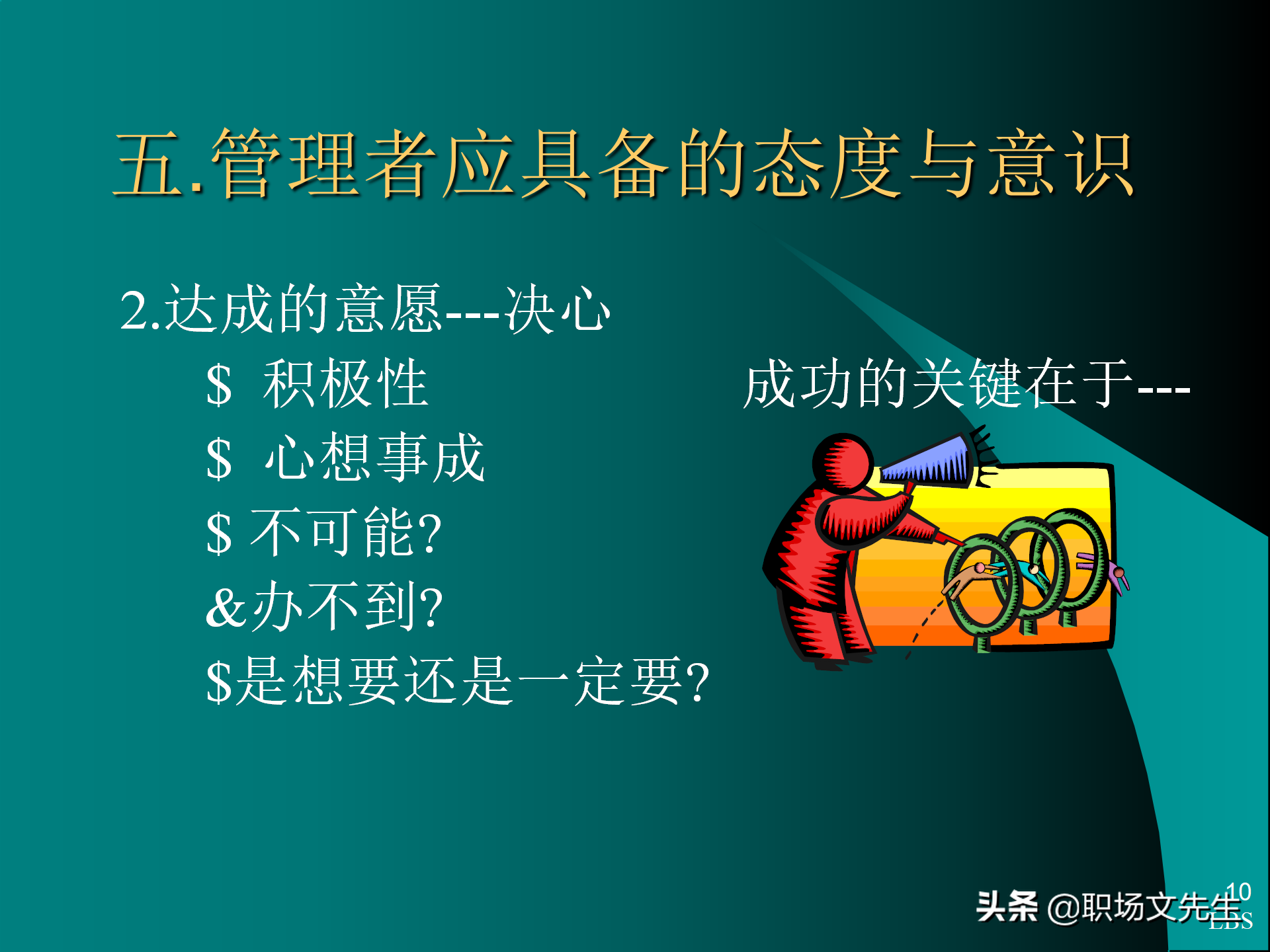 管理者应具备的态度与意识：92页MTP中层经理人员培训课件