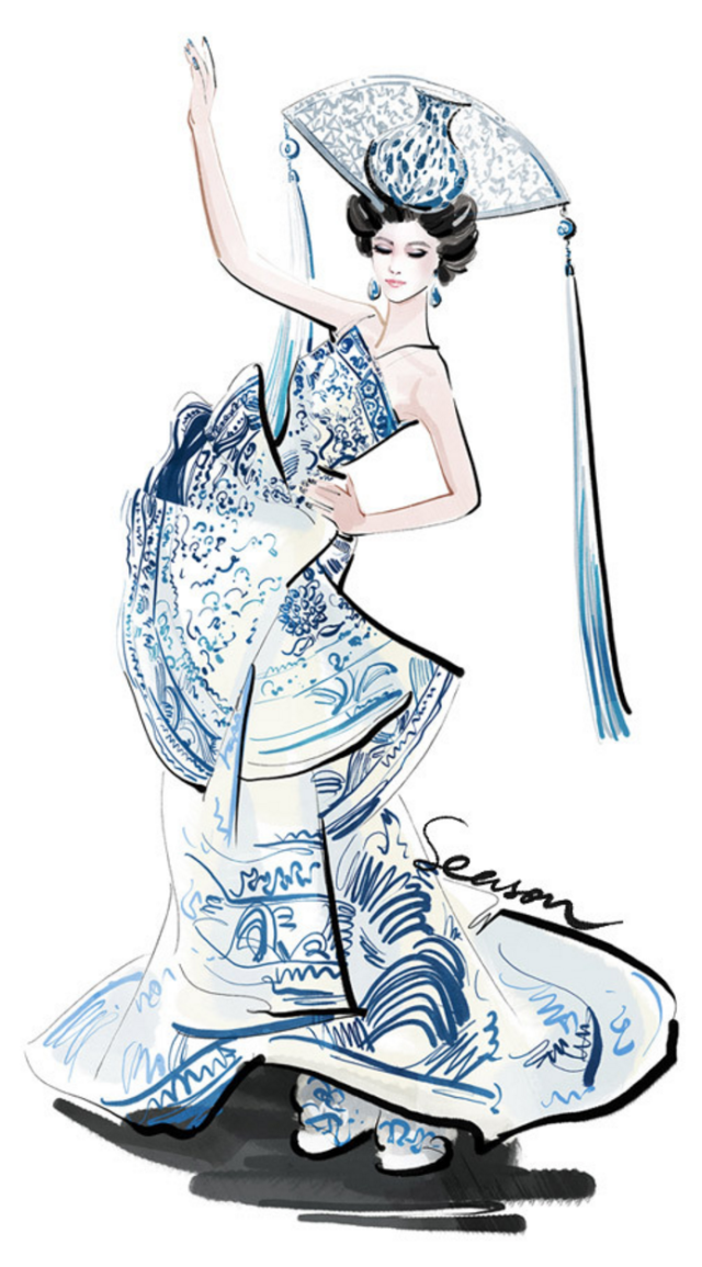 一个网页设计师jjseason的业余爱好，风靡影视圈的时尚插画