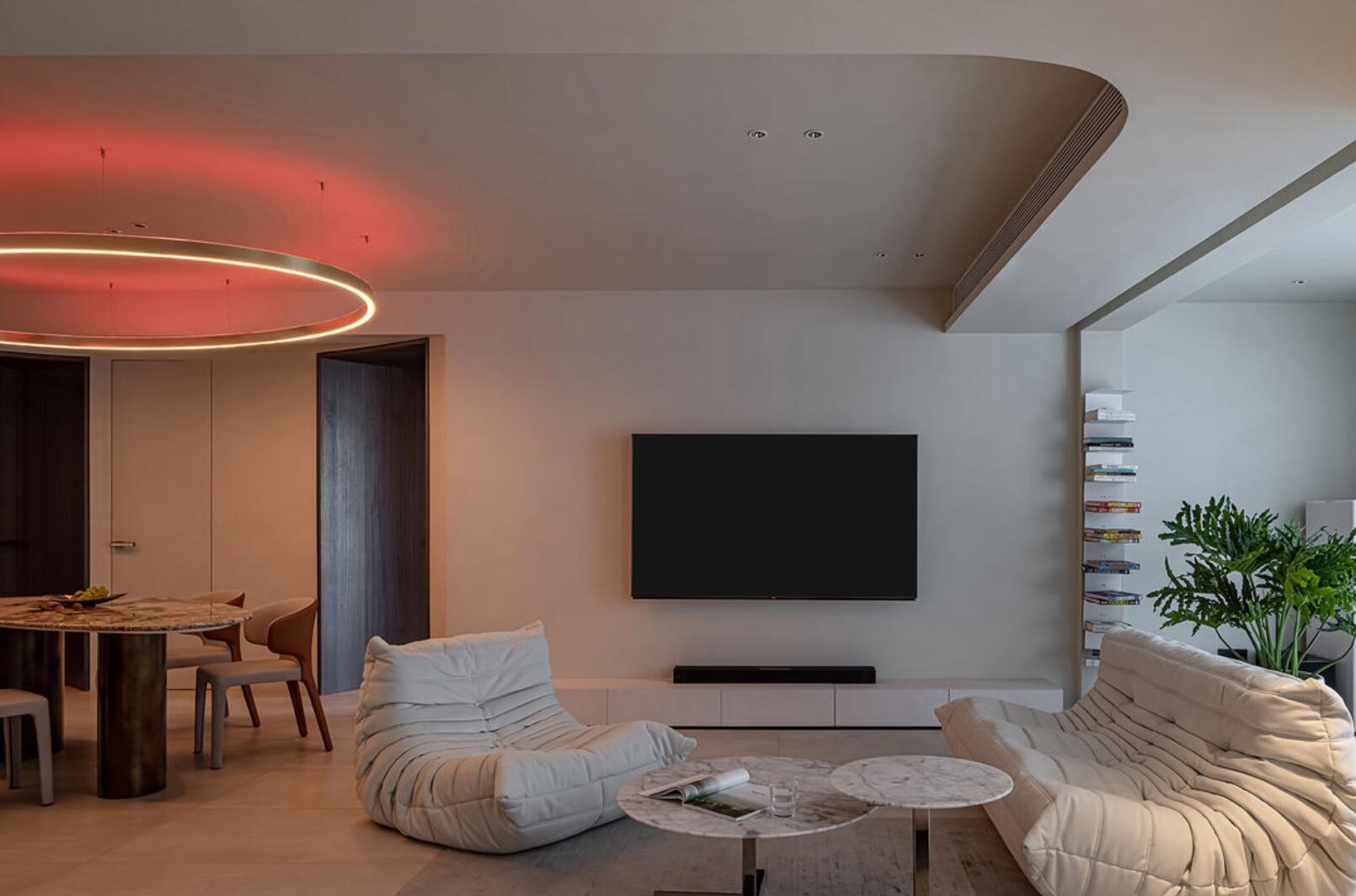 室内照明设计案例(看了她家,才知道灯光设计有多强大,哪怕刷大白,也超