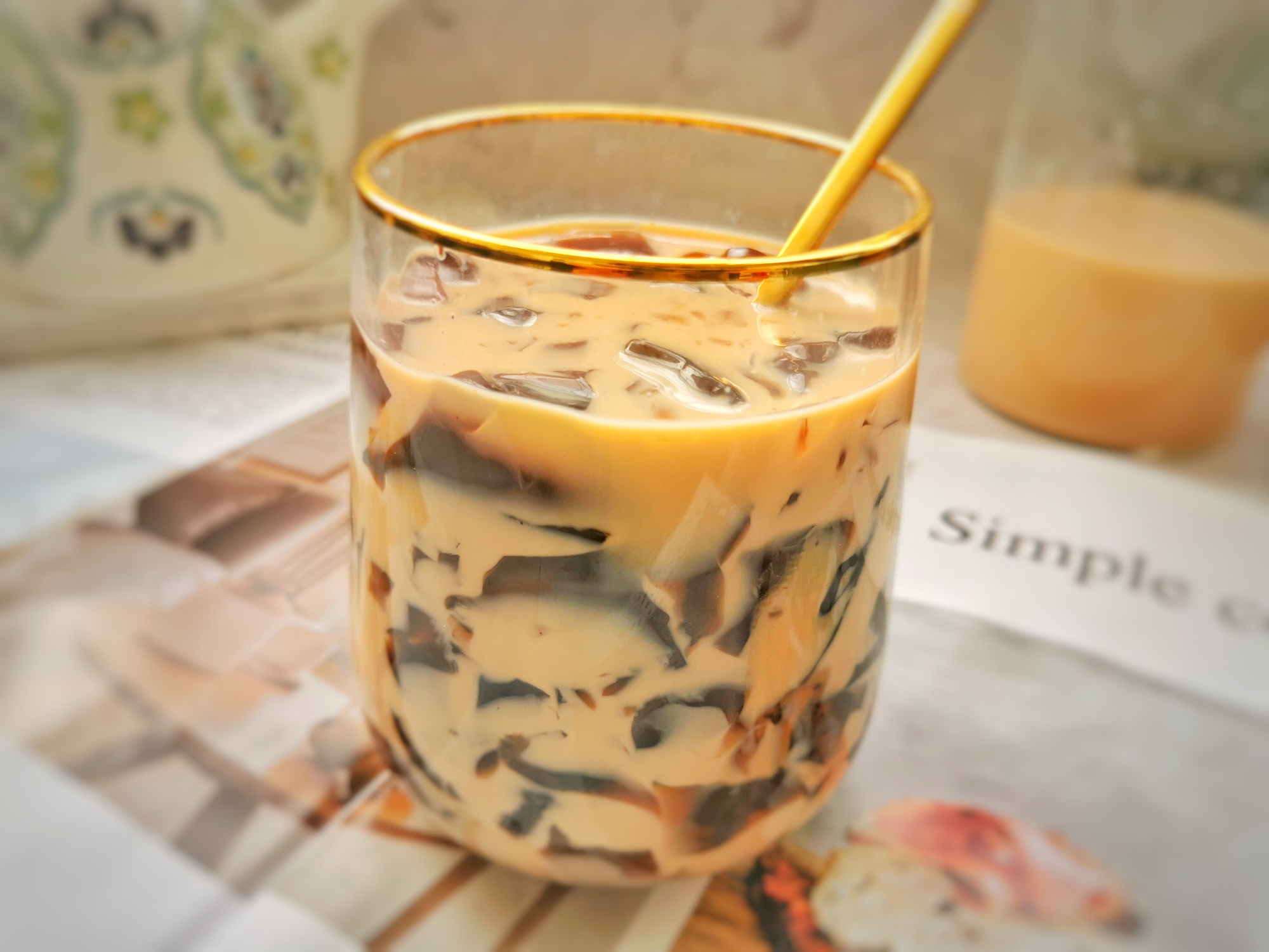 如何制作一点点同款咖啡冻奶茶教程