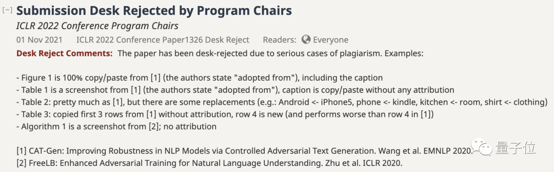 ICLR 2022論文雙盲通過卻被爆抄襲：數(shù)據(jù)算法照搬，第二頁幾乎空白