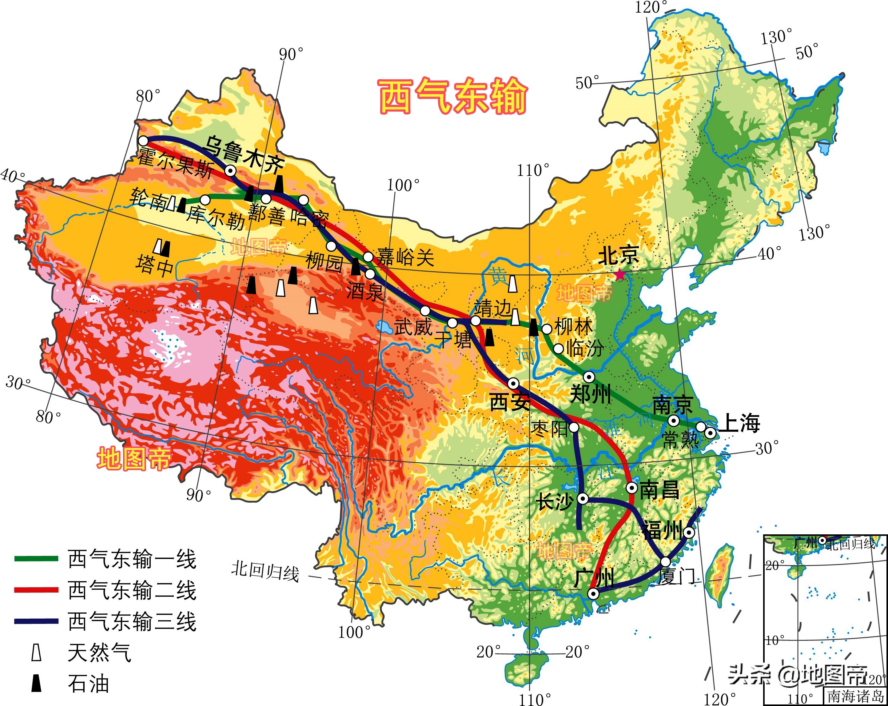 中國山脈圖(中國局部地形圖(7圖))