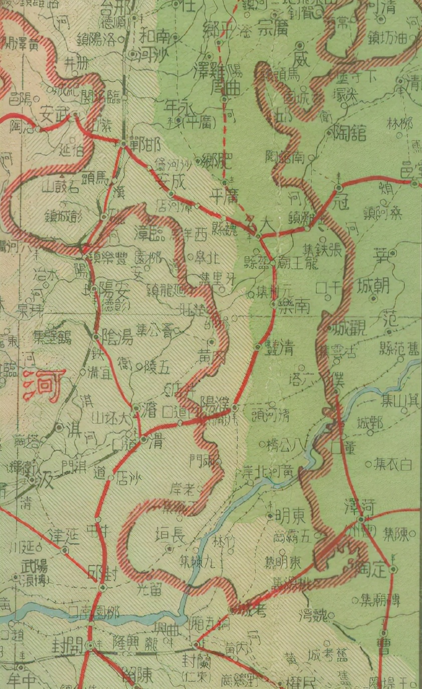 今天，从河北到江苏需经2省4市7县，但在100年前却仅需穿越1省3县
