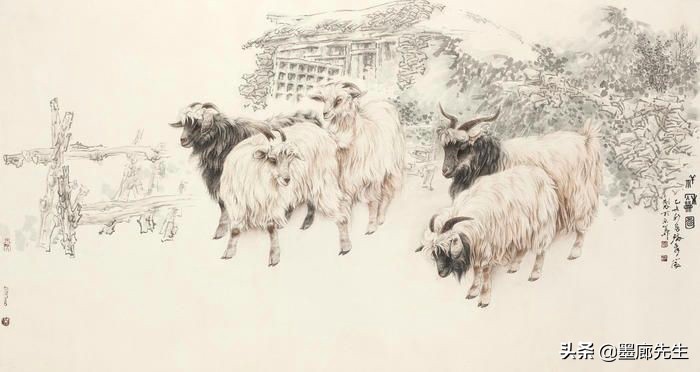 精选100幅画羊美图供大家学习收藏