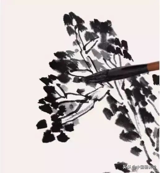国画教程：12种点叶画法