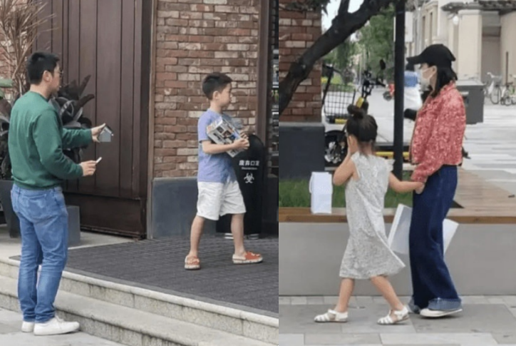 霍思燕一家三口吃饭被拍！8岁嗯哼腿长惊人，一旁服务员探头围观