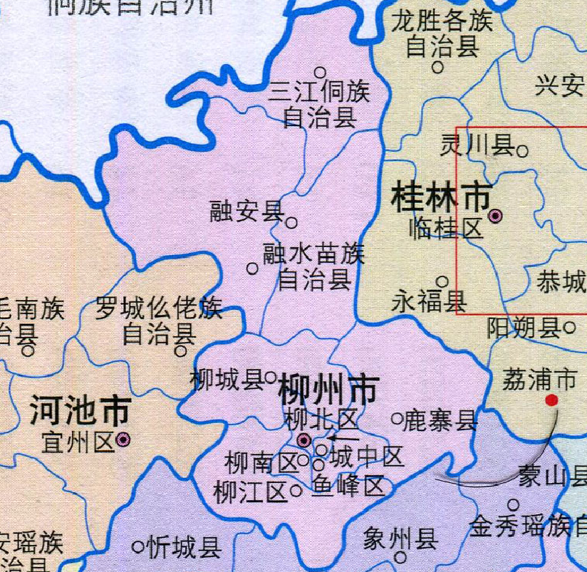 柳州市内地图全图图片