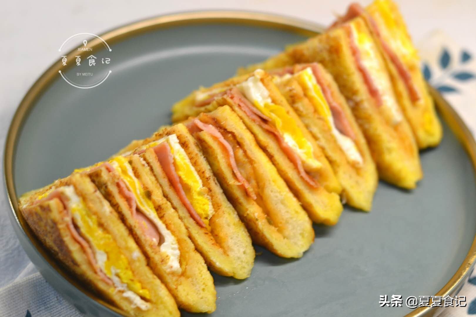 三明治从不外面买，自己做的柔软嫩滑超好吃，儿子爱吃我也乐意做