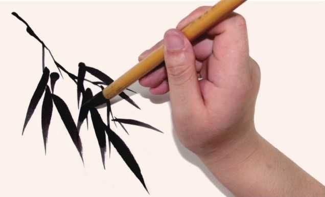 画竹子不会画俯式叶？老艺术家教你，简单易学，学会几分钟一幅画