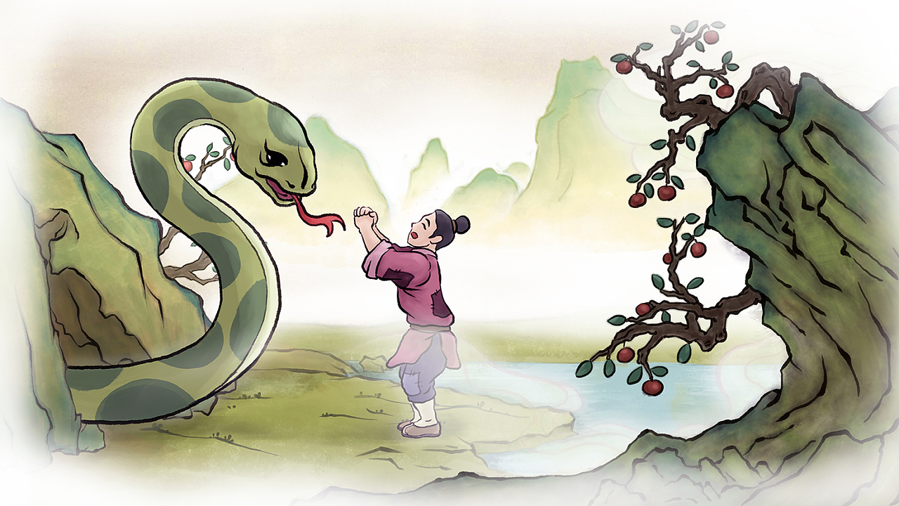 "人心不足蛇吞象"的典故是怎么来的