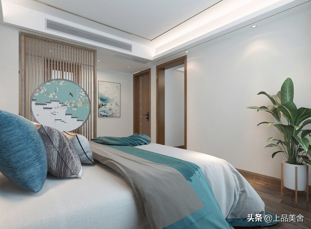 天津一对夫妇晒出自家新中式装修，115平米紧凑型四房，太漂亮了