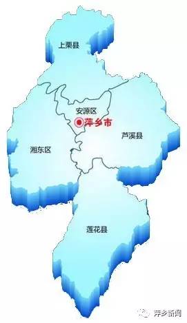 中国江西各市行政区