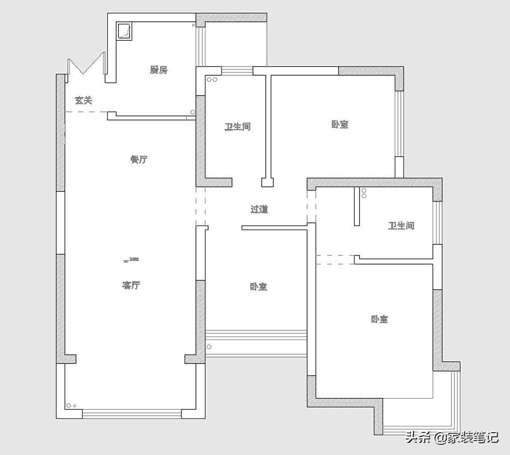 小户型也能装中式，取消一间卧室改成花园，一个人住也感觉很幸福