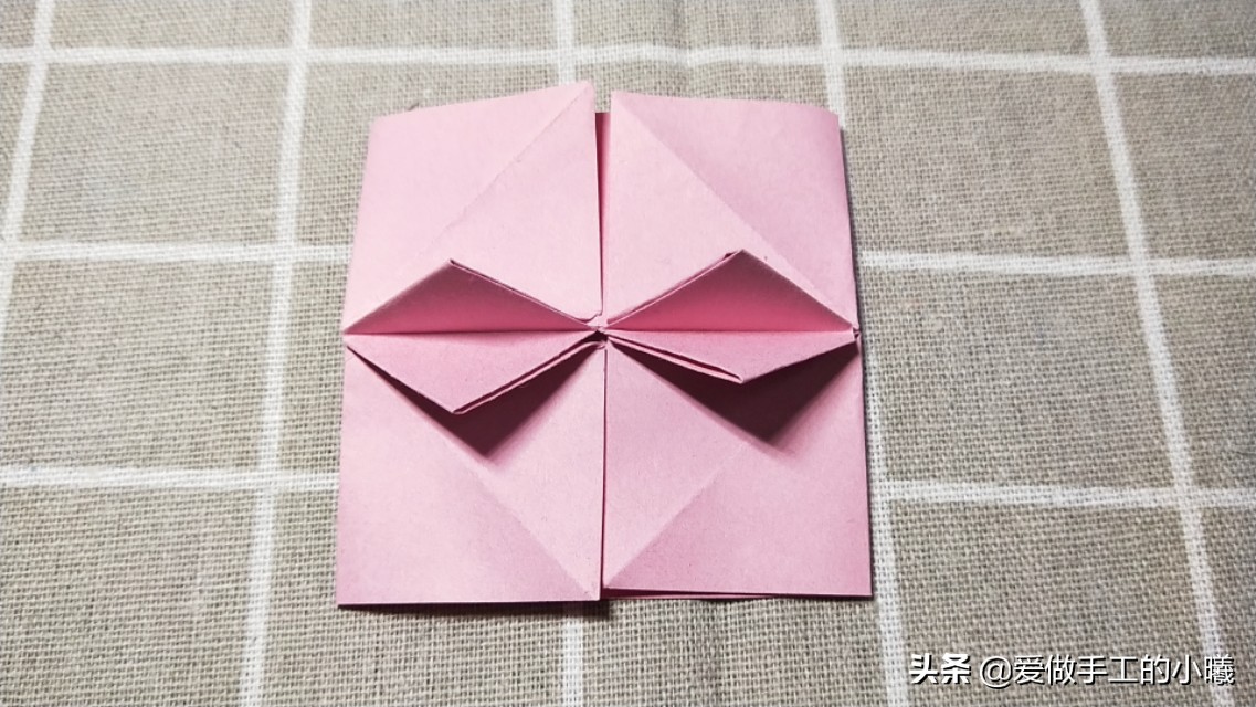 折纸教程:当爱心遇上蝴蝶结，简单别致，漂亮加倍