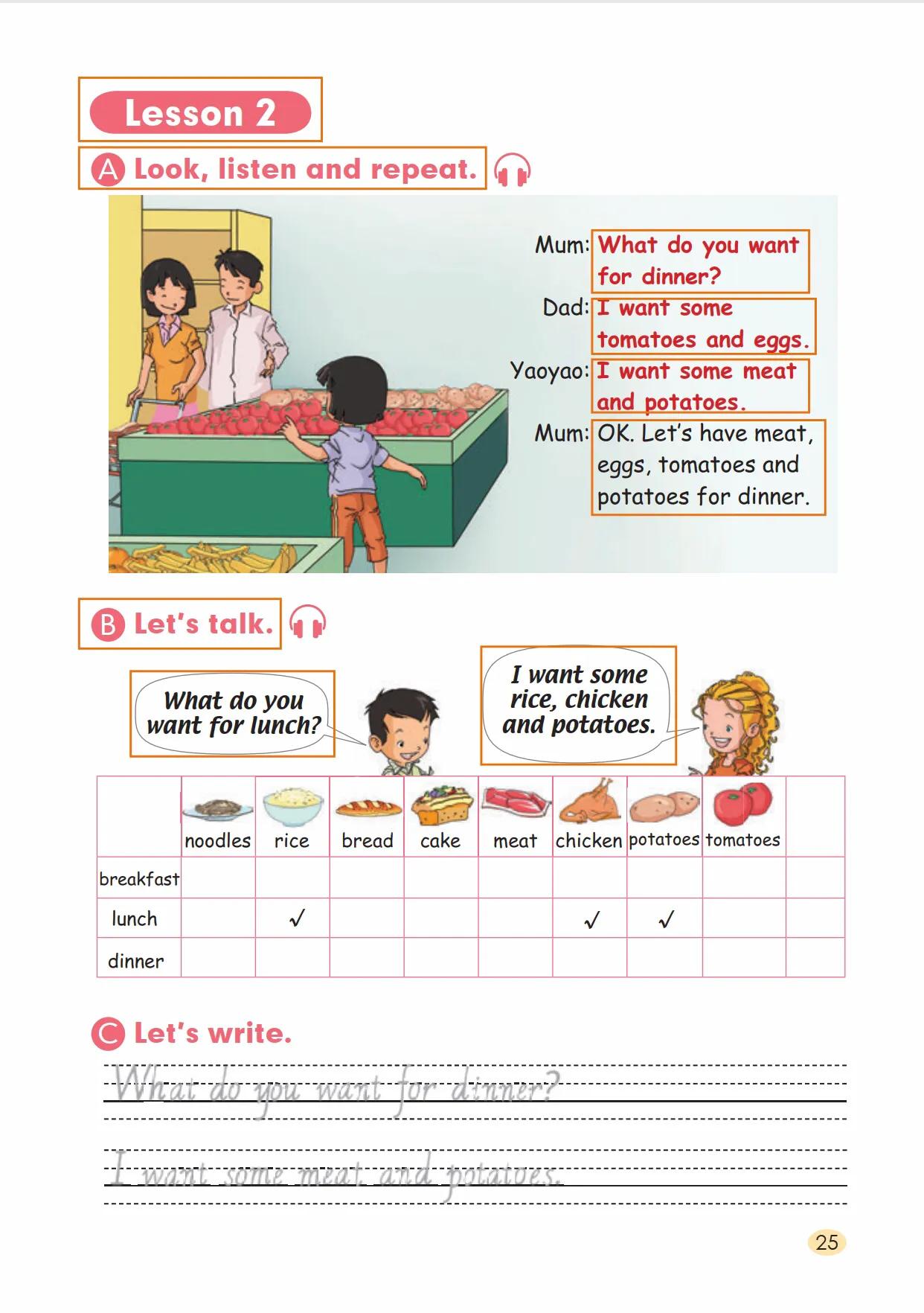 三年级英语上册#人教版#学习内容#第三单元#