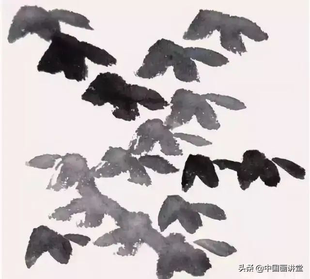 国画教程：12种点叶画法