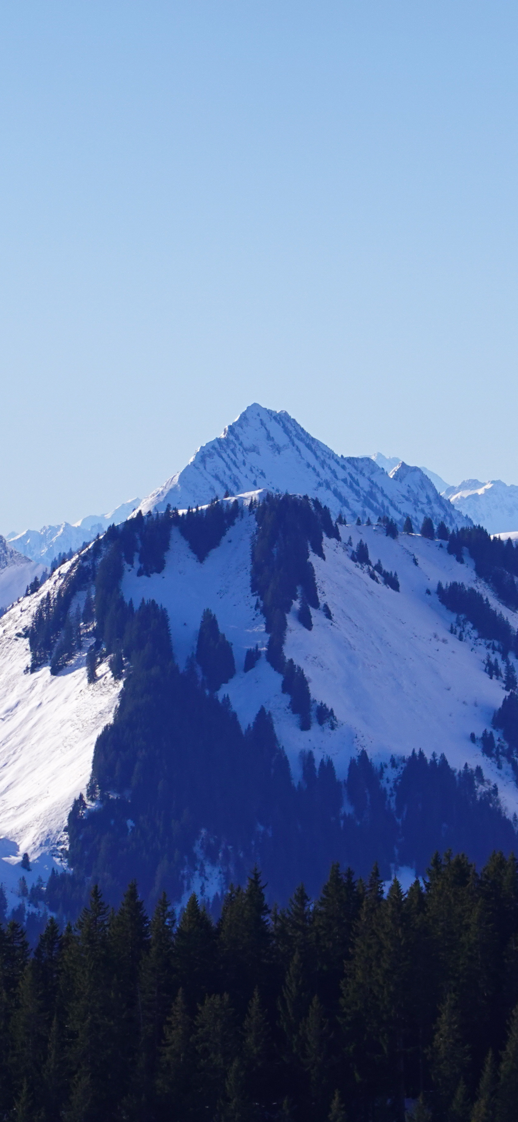 雪山壁纸︱沿途有风景，背后有阳光