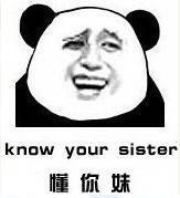 熊猫头英文斗图表情包｜笑你妹laugh your sister