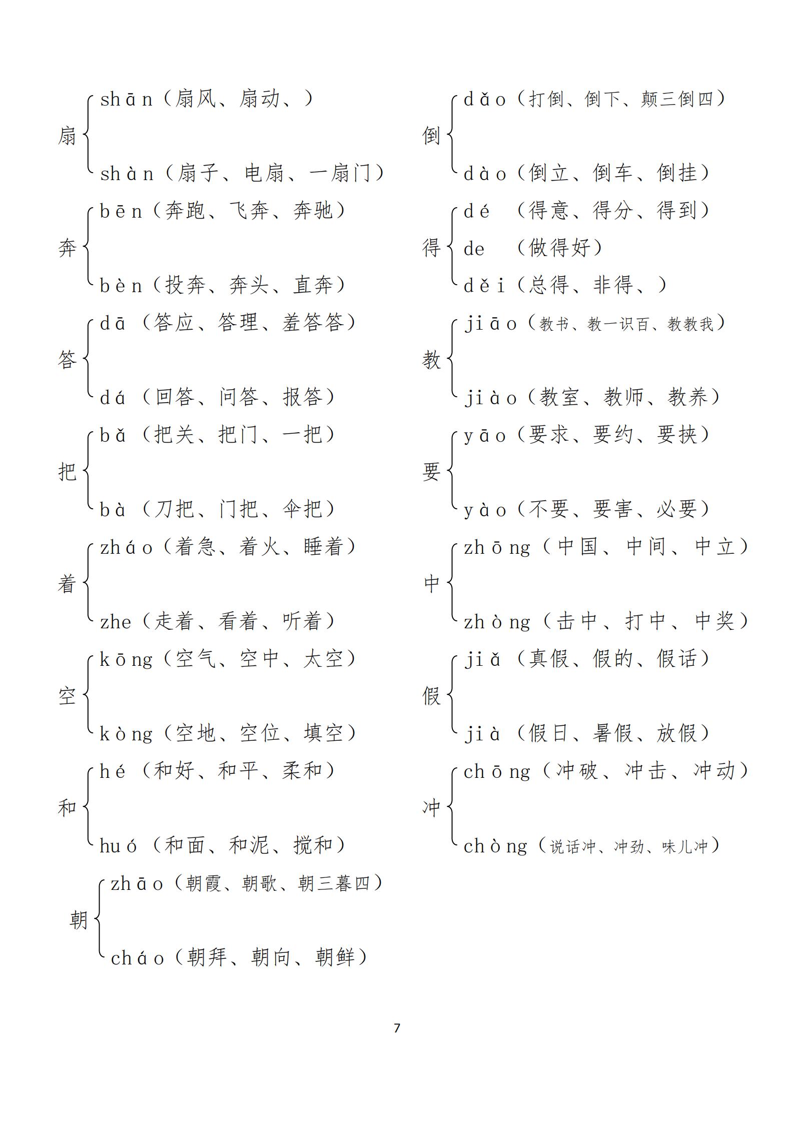 一年级语文「词语积累大全」，从小开始积累，语文成绩越来越棒