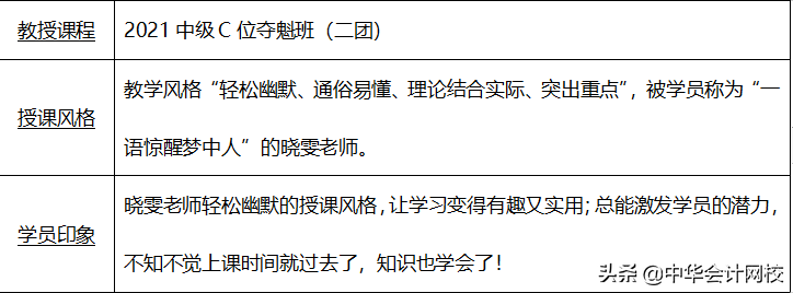 中级会计辅导名师徐晓雯专访！尝遍人生苦辣甜，转身仍是美少年