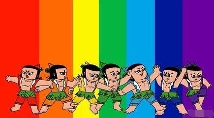 葫芦娃颜色顺序图片(彩虹色的葫芦娃兄弟) - 赤虎壹号