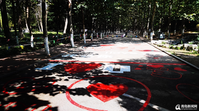 太平角“丘比特之路”正式开业。这里是青岛浪漫的新标志。