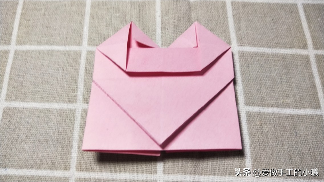 折纸教程:当爱心遇上蝴蝶结，简单别致，漂亮加倍