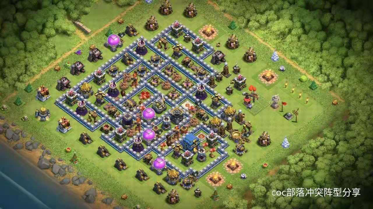 COC：部落冲突12本战阵链接分享