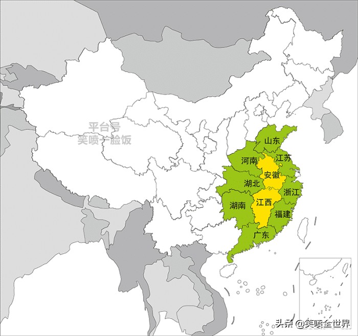 我国各省市“邻居”知多少，首都有2个，最多邻8个