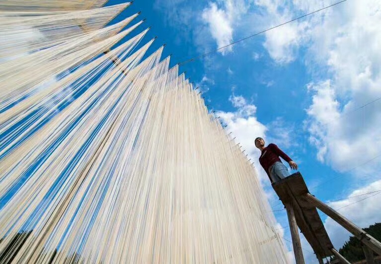 世上有种美,叫晒挂面