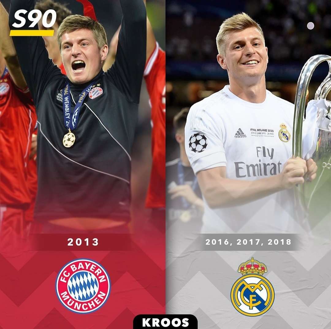 盘点五位在两支球队均赢得欧冠的球员，C罗领衔，埃托奥创神迹