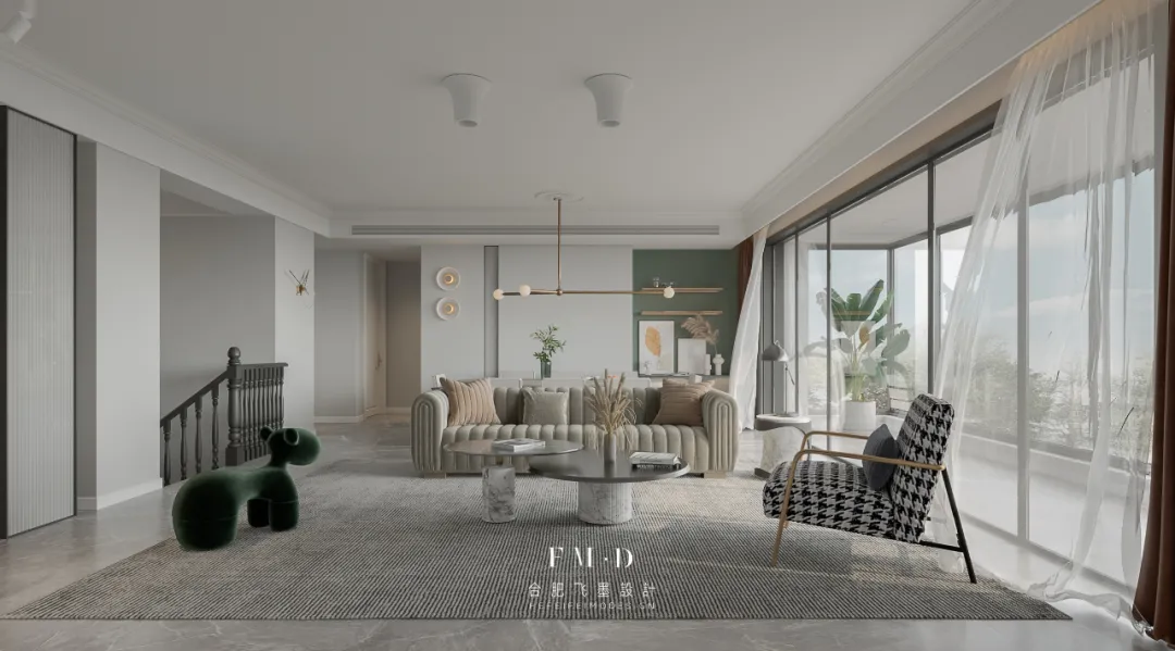 展示三世同堂200㎡的底复式，复古北欧，5室3卫收纳足颜值高