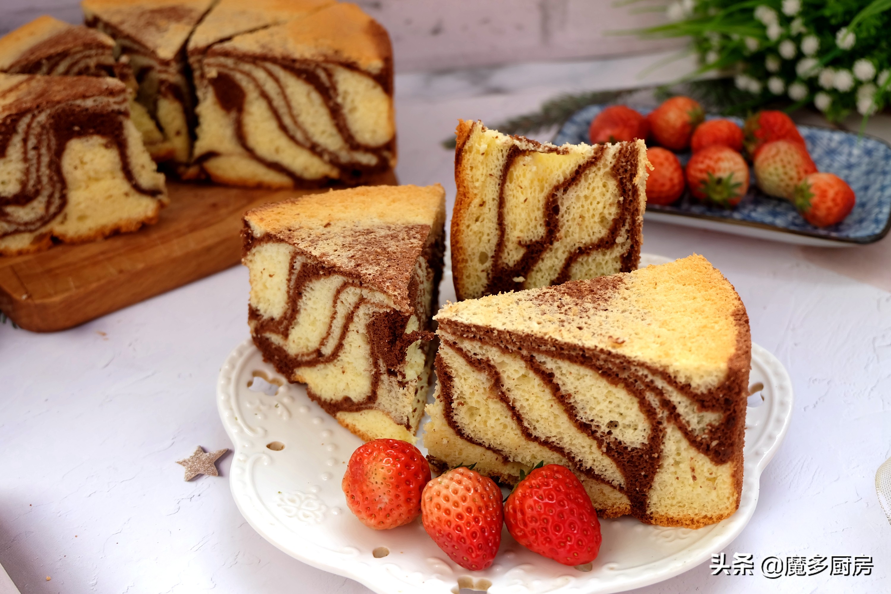 这个蛋糕做法好，无油低糖配方简单实用，两种颜色好看又好吃
