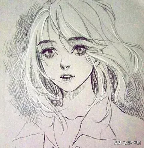 一波素描动漫美女又强势来袭,吹爆!打call