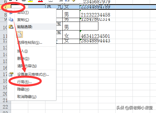 办公软件操作技巧012：如何调整excel表格的行高与列宽