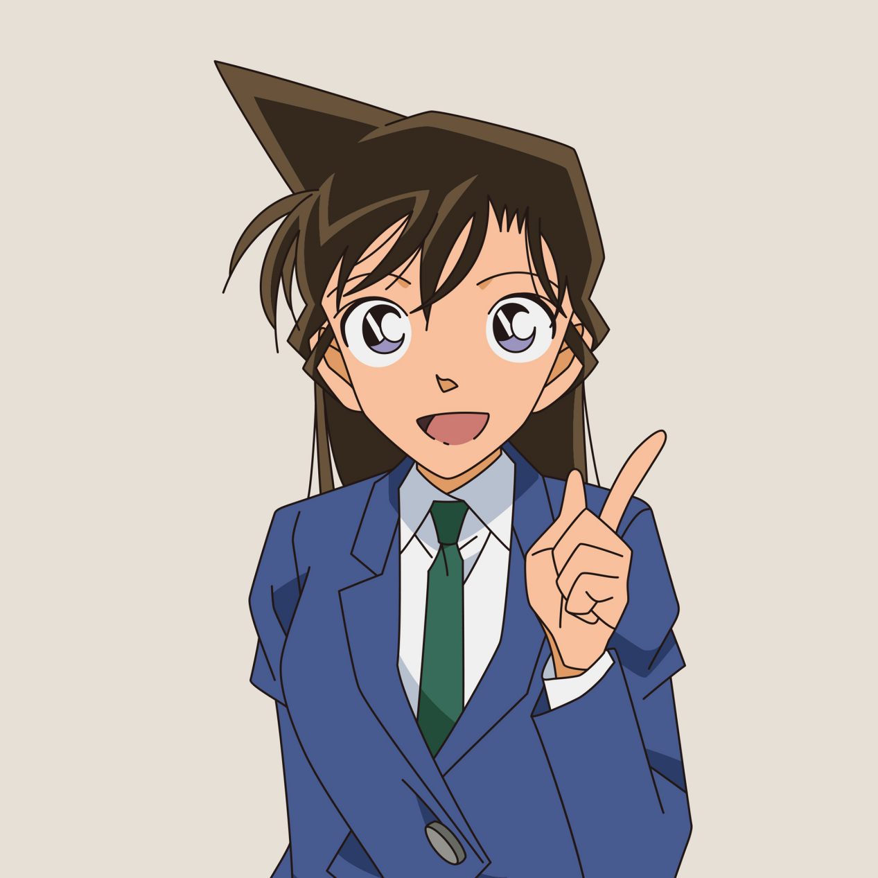 看了这么多年的柯南,才发现毛利兰的原型是她,怪不得这么漂亮