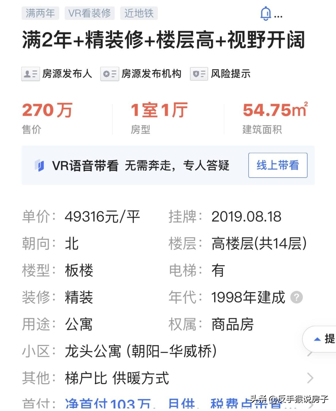 小猴踩盘：200万买北京三环豪宅公寓？70年大产权，年轻人的天堂